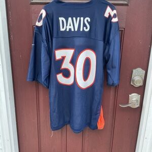 Denver Broncos #30 Terrell Davis Reversible Jersey size 52